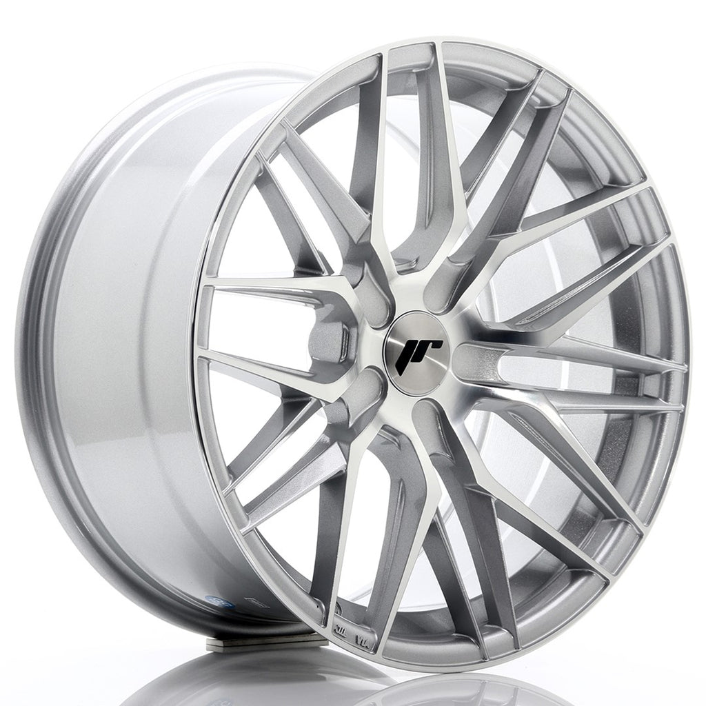 Cerchio in Lega JAPAN RACING JR28 18x9,5 ET20-40 5H con foratura su misura Silver Machined Face