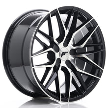 Load image into Gallery viewer, Cerchio in Lega JAPAN RACING JR28 18x9,5 ET20-40 5H con foratura su misura Gloss Black Machined Face
