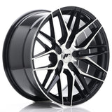 Cerchio in Lega JAPAN RACING JR28 18x9.5 ET20-40 5H con foratura su misura Gloss Black Machined Face