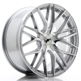 Cerchio in Lega JAPAN RACING JR28 19x8,5 ET20-40 5H con foratura su misura Silver Machined Face