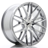 Cerchio in Lega JAPAN RACING JR28 19x8.5 ET20-40 5H con foratura su misura Silver Machined Face