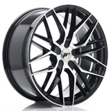 Cerchio in Lega JAPAN RACING JR28 19x8.5 ET20-40 5H con foratura su misura Gloss Black Machined Face