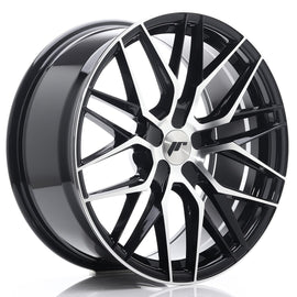 Cerchio in Lega JAPAN RACING JR28 19x8,5 ET40 5x114,3 Gloss Black Machined