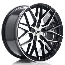 Load image into Gallery viewer, Cerchio in Lega JAPAN RACING JR28 19x9.5 ET20-40 5H con foratura su misura Gloss Black Machined Face