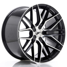 Load image into Gallery viewer, Cerchio in Lega JAPAN RACING JR28 19x10.5 ET20-40 5H con foratura su misura Gloss Black Machined Face