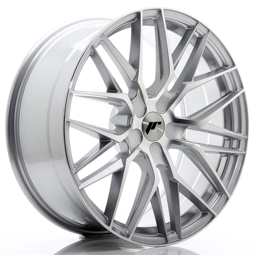 Cerchio in Lega JAPAN RACING JR28 20x8.5 ET20-40 5H con foratura su misura Silver Machined Face