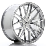 Cerchio in Lega JAPAN RACING JR28 20x10 ET20-40 5H con foratura su misura Silver Machined Face