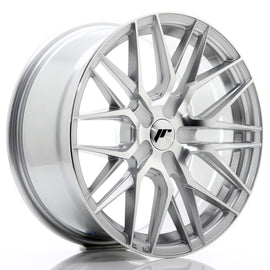 Cerchio in Lega JAPAN RACING JR28 17x8 ET25-40 con foratura su misura Silver Machined Face