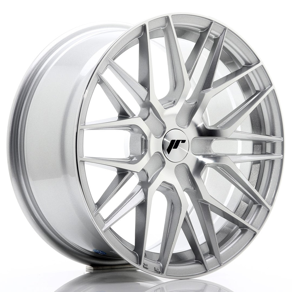 Cerchio in Lega JAPAN RACING JR28 17x8 ET25-40 con foratura su misura Silver Machined Face
