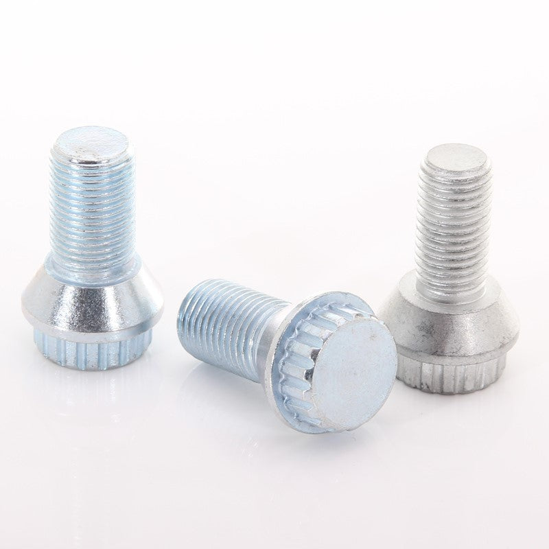 Bulloni Ruota a Stella Argento 12x1,25 (Set 20 + Chiave)