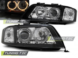 Fari Anteriori ANGEL EYES BLACK per AUDI A6 06.01-05.04