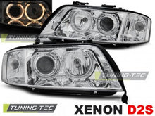 Carica l&#39;immagine nel visualizzatore di Gallery, Fari Anteriori XENON ANGEL EYES CHROME per AUDI A6 06.01-05.04