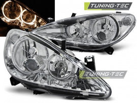 Fari Anteriori PEUGEOT 307 04.01-06.05 ANGEL EYES CHROME