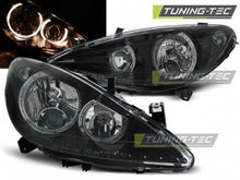 Carica l&#39;immagine nel visualizzatore di Gallery, Fari Anteriori PEUGEOT 307 04.01-06.05 ANGEL EYES BLACK