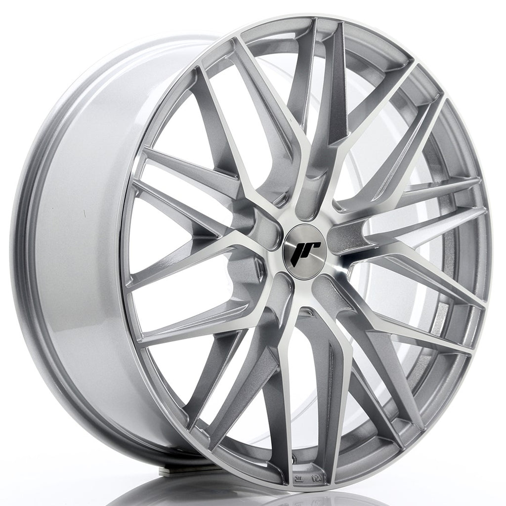 Cerchio in Lega JAPAN RACING JR28 21x9 ET15-45 5H con foratura su misura Silver Machined Face