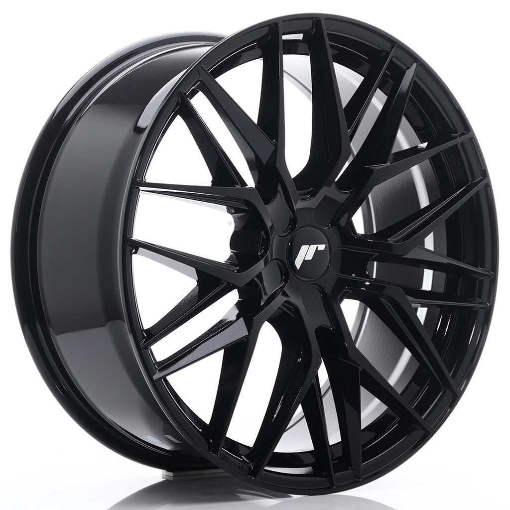 Cerchio in Lega JAPAN RACING JR28 21x9 ET15-45 5H con foratura su misura Gloss Black