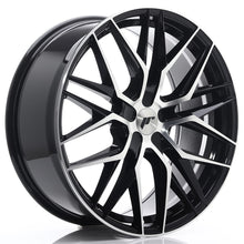 Load image into Gallery viewer, Cerchio in Lega JAPAN RACING JR28 21x9 ET15-45 5H con foratura su misura Gloss Black Machined Face
