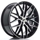 Cerchio in Lega JAPAN RACING JR28 21x9 ET15-45 5H con foratura su misura Gloss Black Machined Face