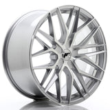 Cerchio in Lega JAPAN RACING JR28 21x10.5 ET15-55 5H con foratura su misura Silver Machined Face