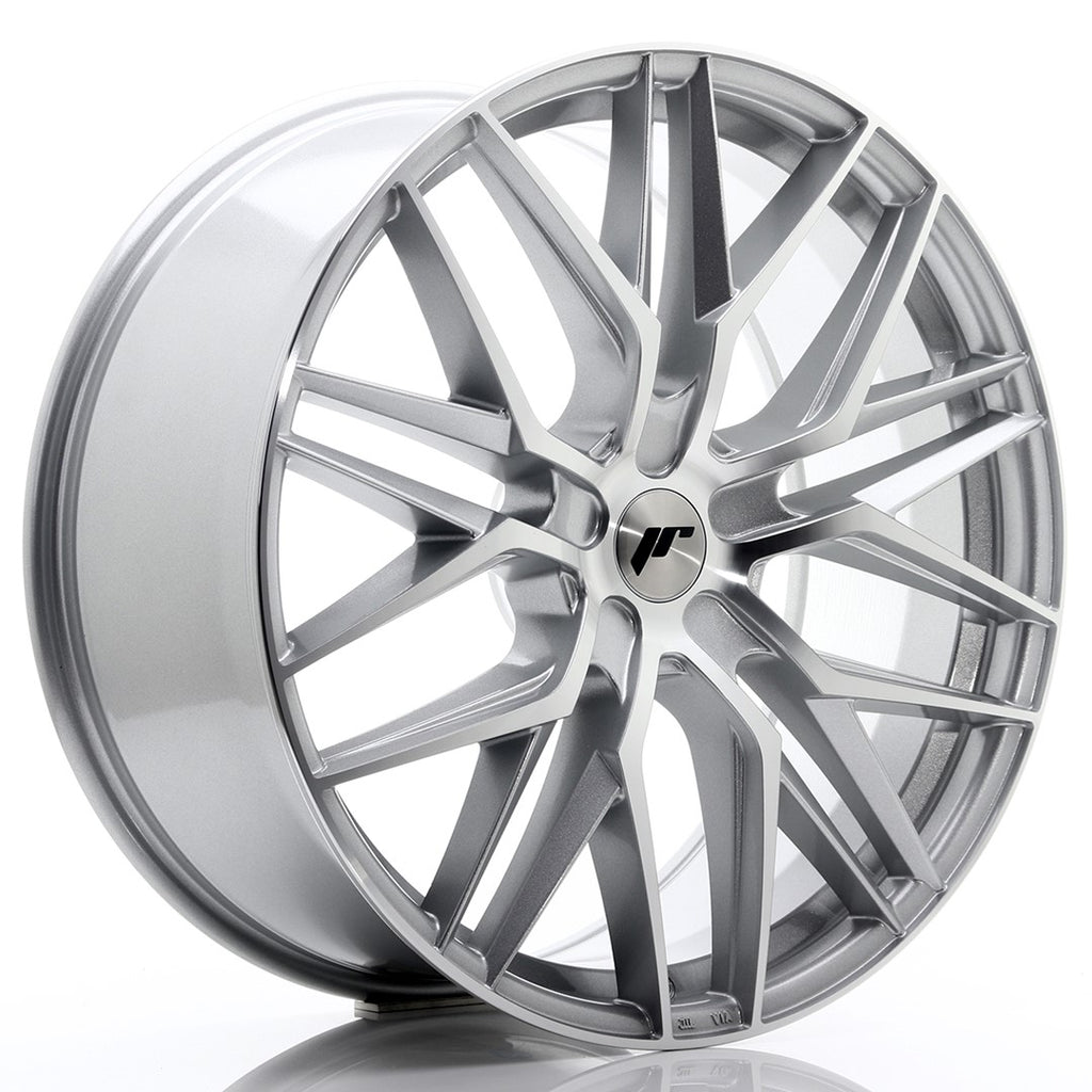 Cerchio in Lega JAPAN RACING JR28 22x9 ET30-45 5H con foratura su misura Silver Machined Face