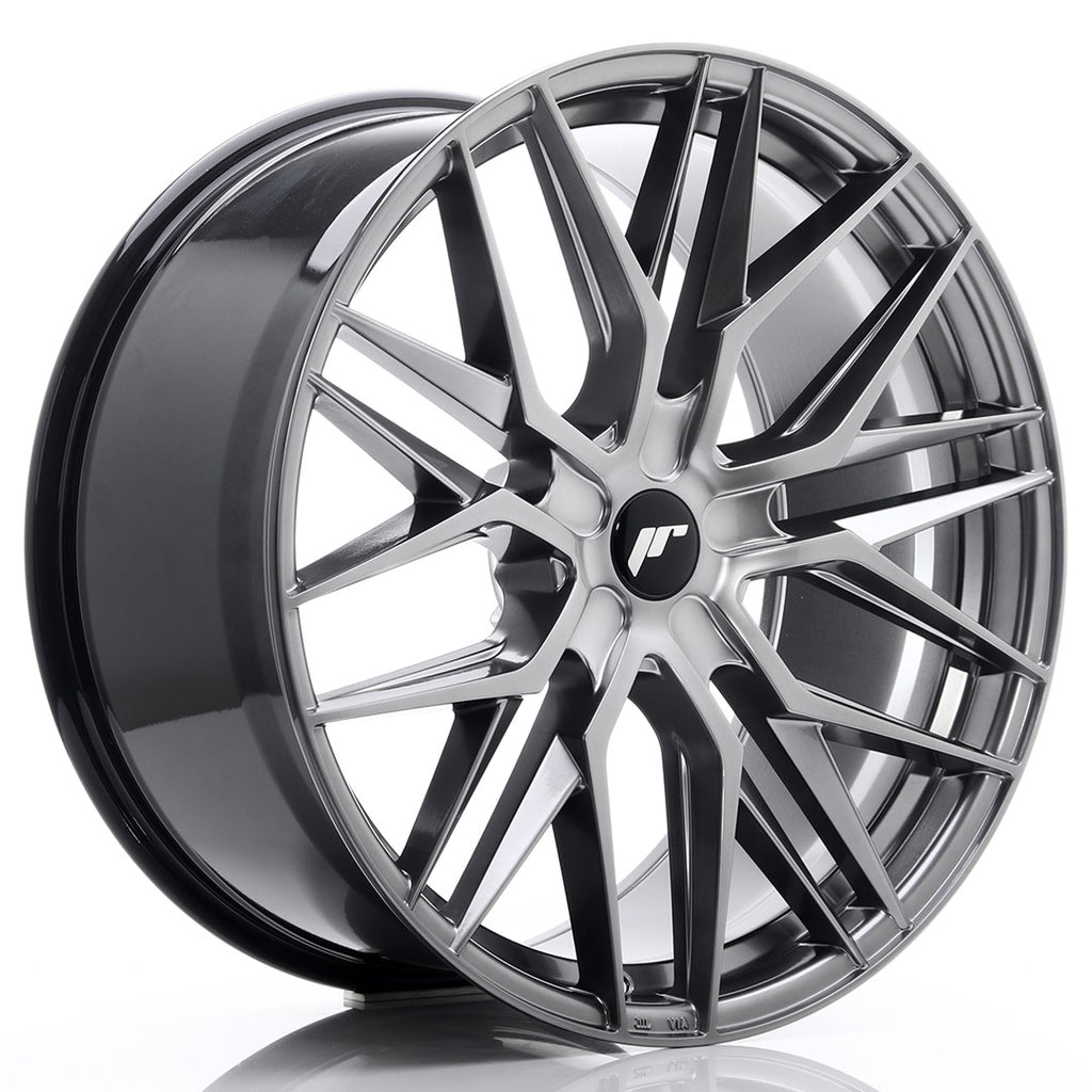 Cerchio in Lega JAPAN RACING JR28 22x10,5 ET15-50 5H con foratura su misura Hyper Black