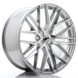 Cerchio in Lega JAPAN RACING JR28 22x10,5 ET15-50 5H con foratura su misura Silver Machined Face
