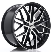 Load image into Gallery viewer, Cerchio in Lega JAPAN RACING JR28 22x10,5 ET15-50 5H con foratura su misura Gloss Black Machined Face