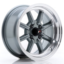 Load image into Gallery viewer, Cerchio in Lega JAPAN RACING JR19 14x7 ET0 4x100 Gun Metal w/ Machined Lip