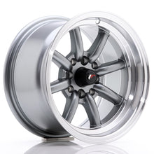 Load image into Gallery viewer, Cerchio in Lega JAPAN RACING JR19 14x8 ET-13 4x100/114 Gun Metal w/ Machined Lip