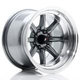 Cerchio in Lega JAPAN RACING JR19 14x9 ET-25 4x100/114 Gun Metal w/ Machined Lip