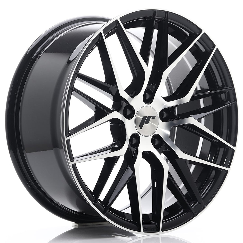 Cerchio in Lega JAPAN RACING JR28 18x8.5 ET40 5x112 Gloss Black Machined Face