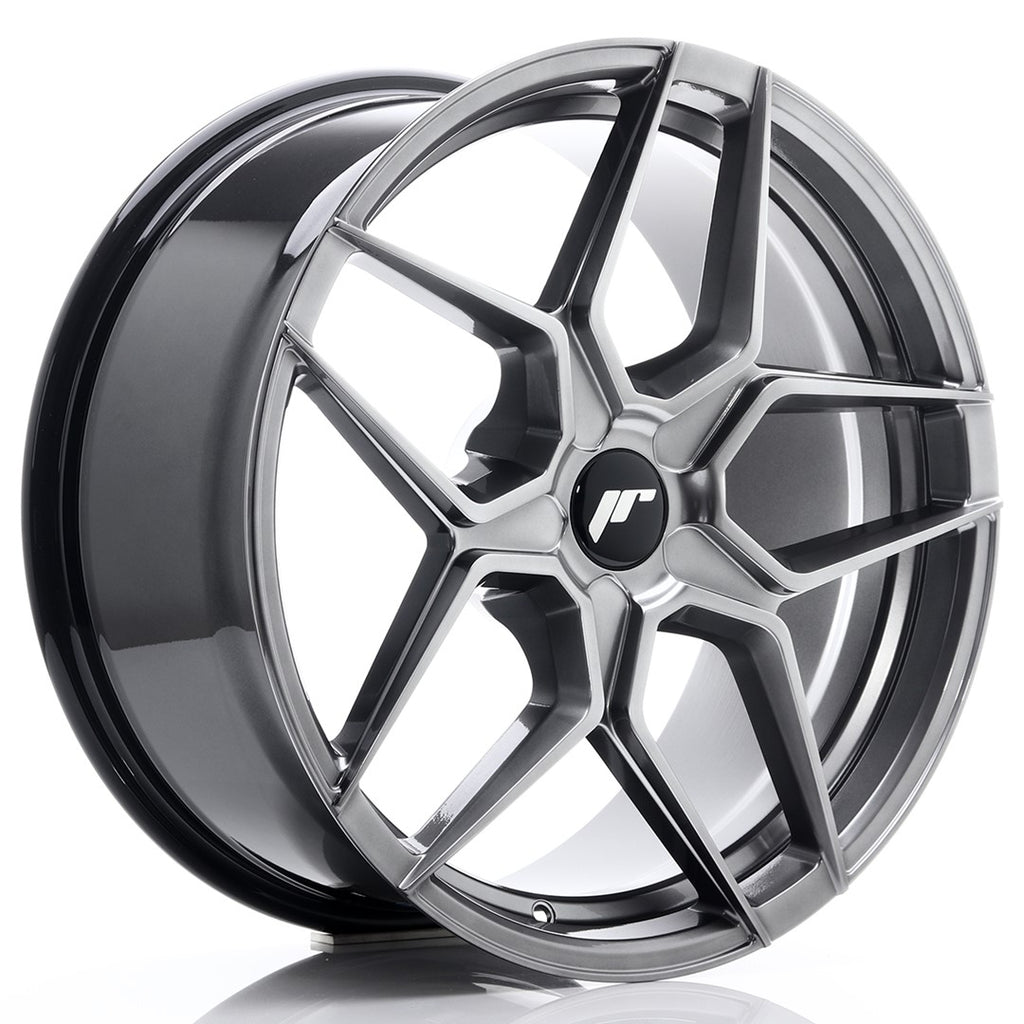 Cerchio in Lega JAPAN RACING JR34 19x8,5 ET20-40 5H con foratura su misura Hyper Black