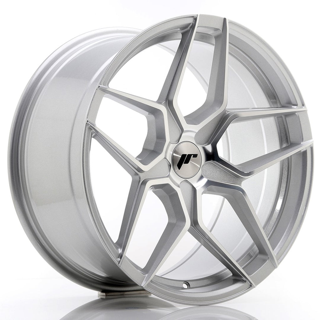 Cerchio in Lega JAPAN RACING JR34 19x9.5 ET20-40 5H con foratura su misura Silver Machined Face