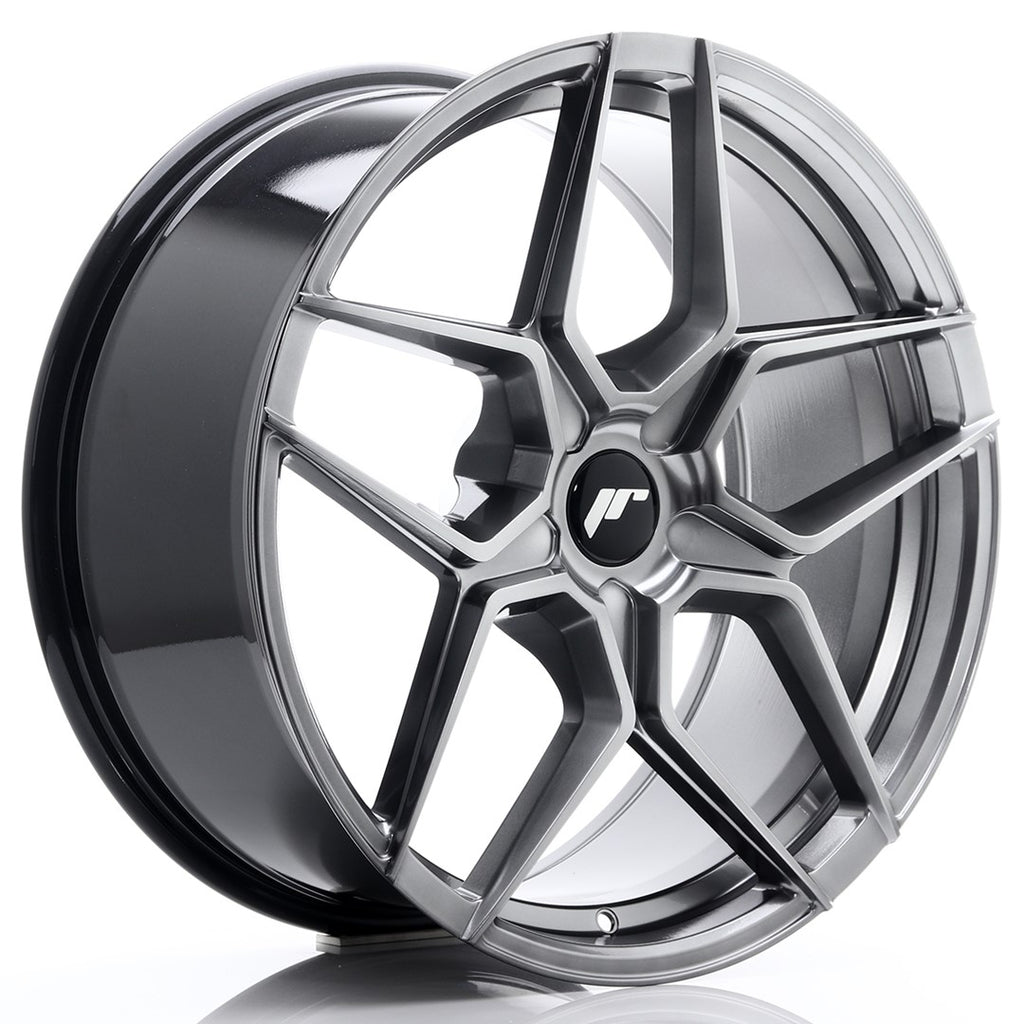 Cerchio in Lega JAPAN RACING JR34 20x9 ET20-40 5H con foratura su misura Hyper Black