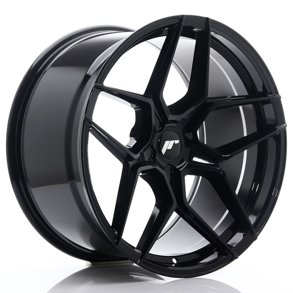 Cerchio in Lega JAPAN RACING JR34 20x10,5 ET20-35 5H con foratura su misura Gloss Black