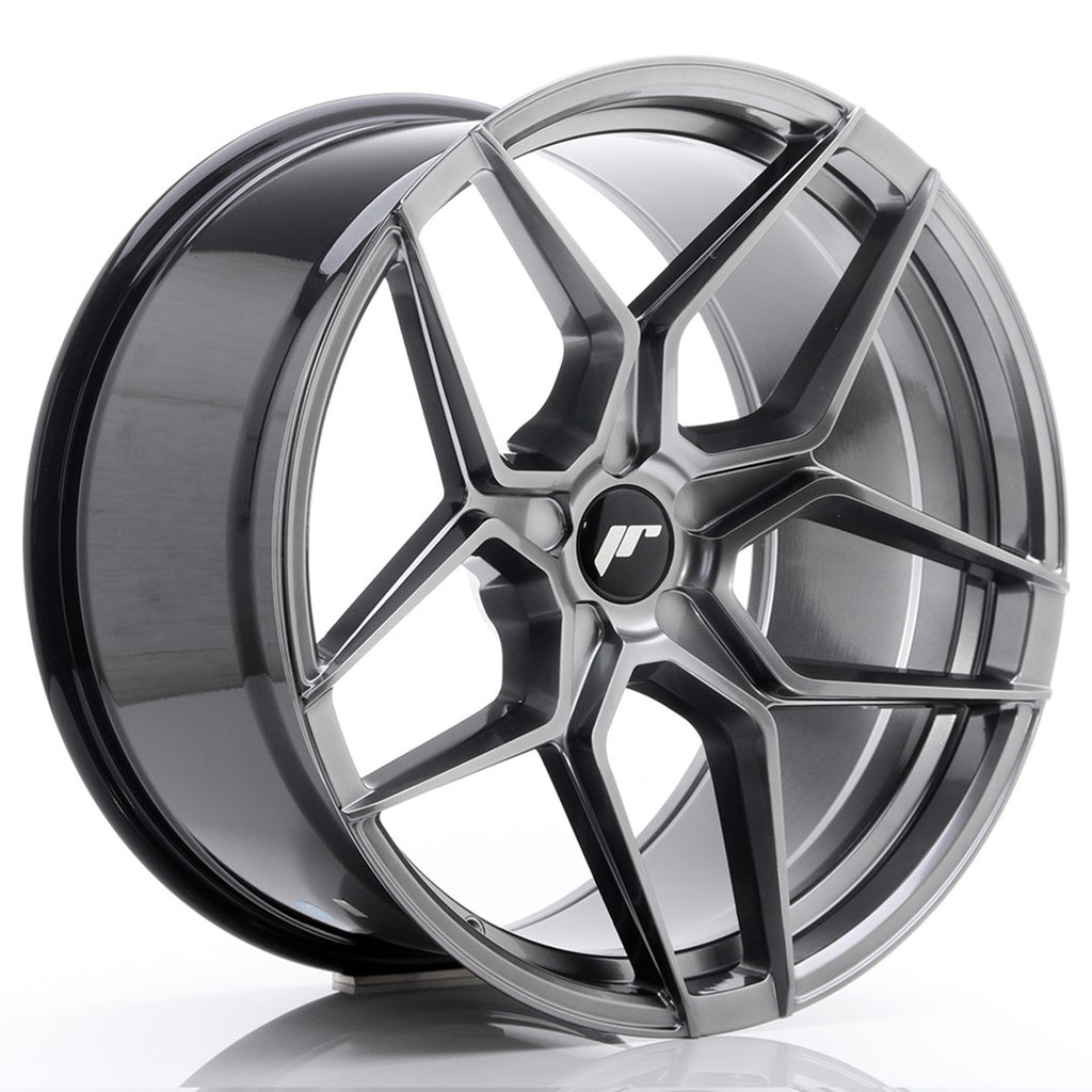 Cerchio in Lega JAPAN RACING JR34 20x10,5 ET20-35 5H con foratura su misura Hyper Black