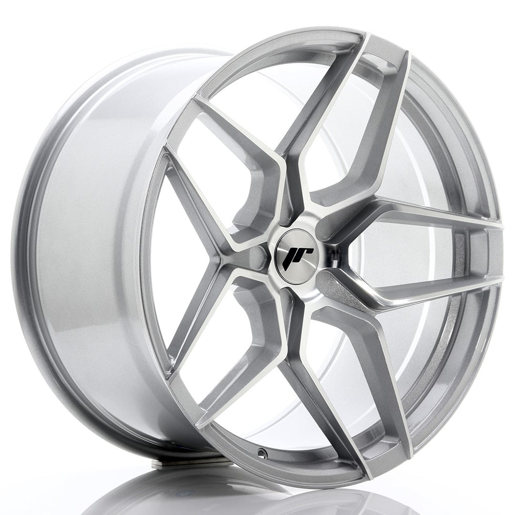 Cerchio in Lega JAPAN RACING JR34 20x10,5 ET20-35 5H con foratura su misura Silver Machined Face