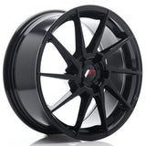 Cerchio in Lega JAPAN RACING JR36 18x8 ET20-52 5H con foratura su misura Gloss Black