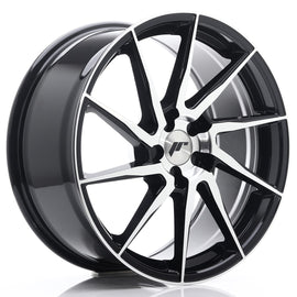 Cerchio in Lega JAPAN RACING JR36 19x8,5 ET20-50 5H con foratura su misura Gloss Black Machined Face