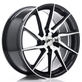 Cerchio in Lega JAPAN RACING JR36 19x8.5 ET20-50 5H con foratura su misura Gloss Black Machined Face