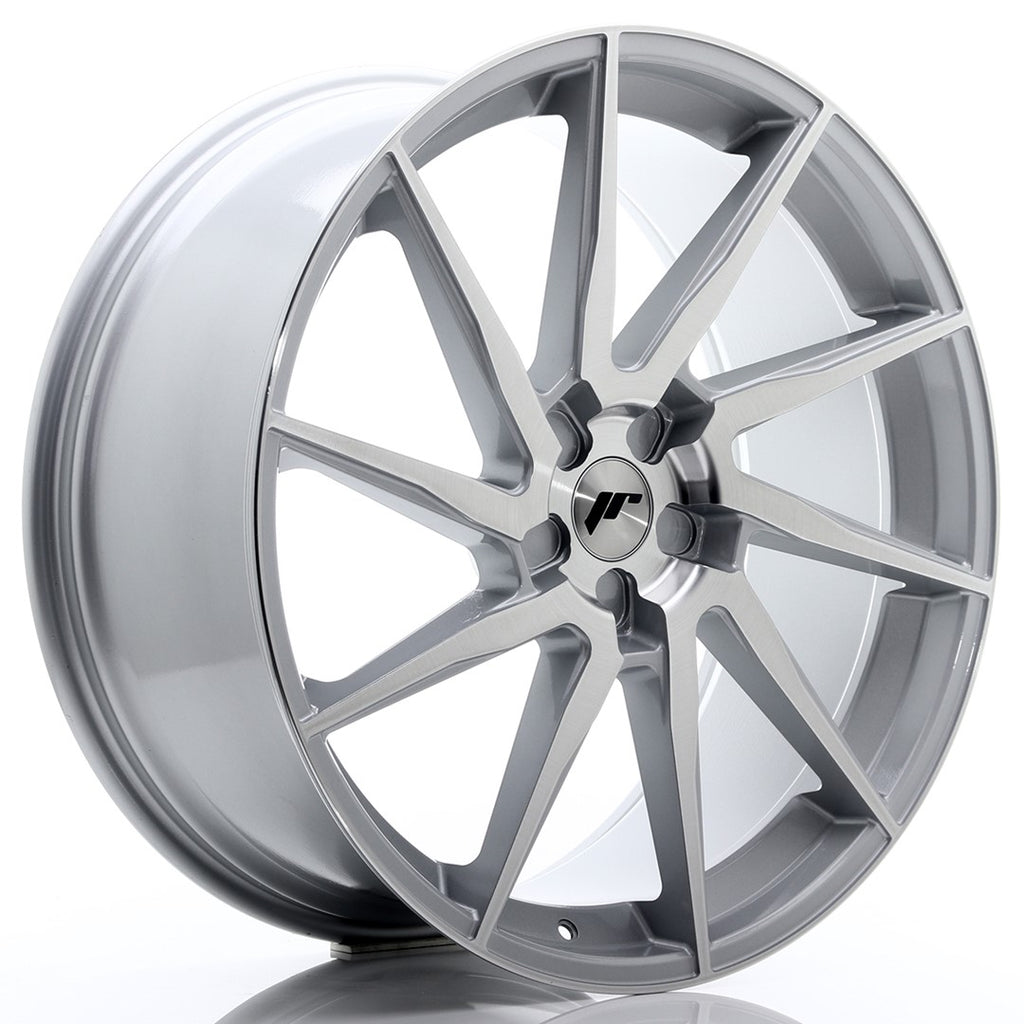 Cerchio in Lega JAPAN RACING JR36 23x10 ET30-55 5H con foratura su misura Silver Brushed Face