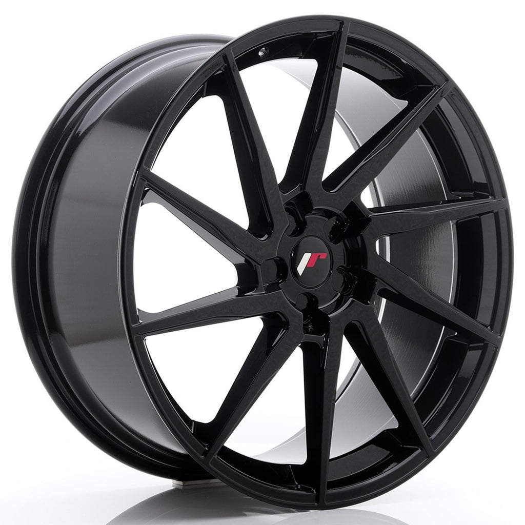 Cerchio in Lega JAPAN RACING JR36 23x10 ET30-55 5H con foratura su misura Gloss Black