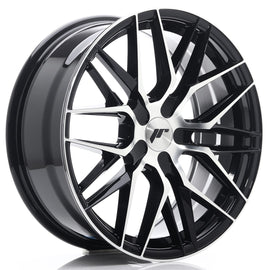 Cerchio in Lega JAPAN RACING JR28 18x7,5 ET20-40 con foratura su misura Gloss Black Machined Face