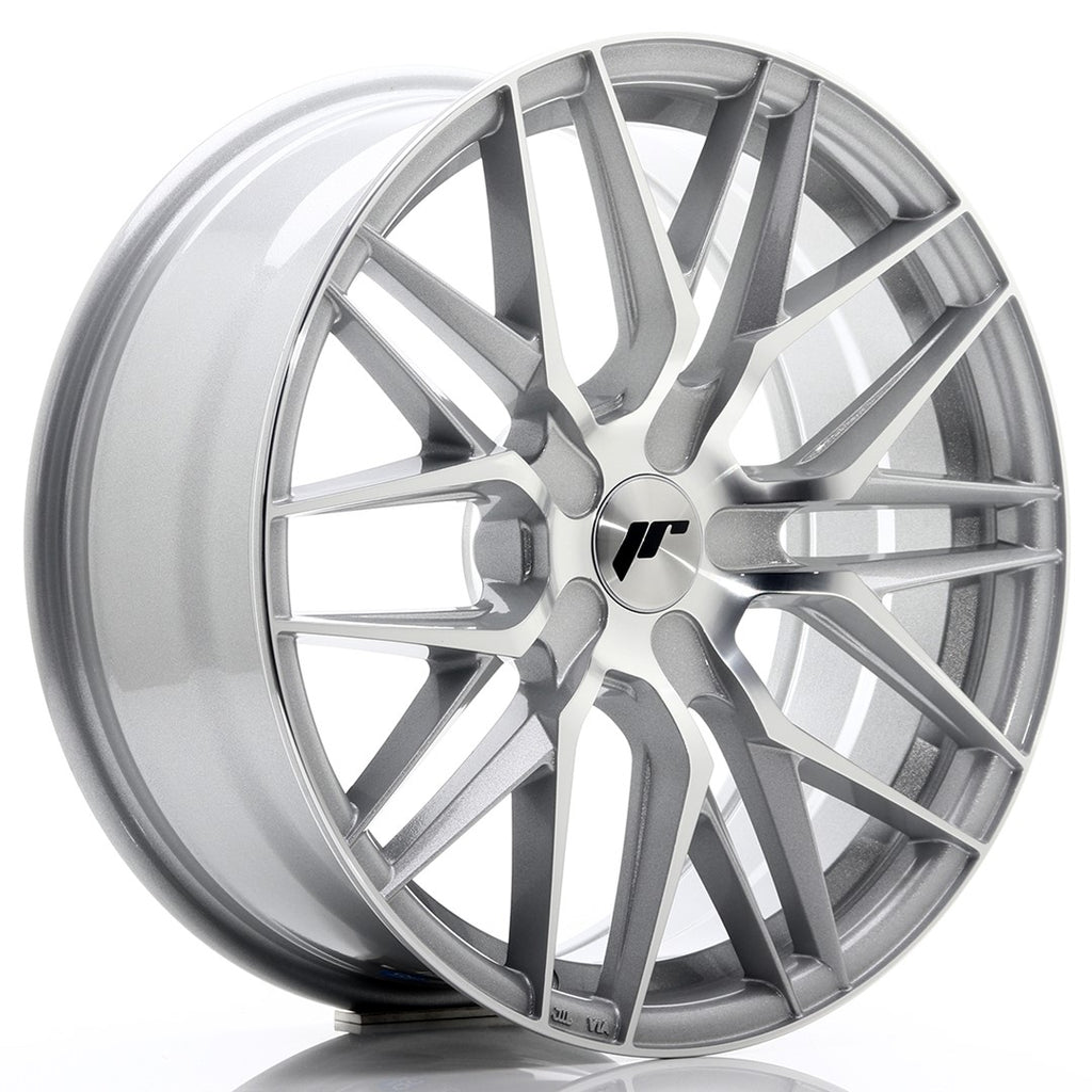 Cerchio in Lega JAPAN RACING JR28 18x7,5 ET20-40 con foratura su misura Silver Machined Face