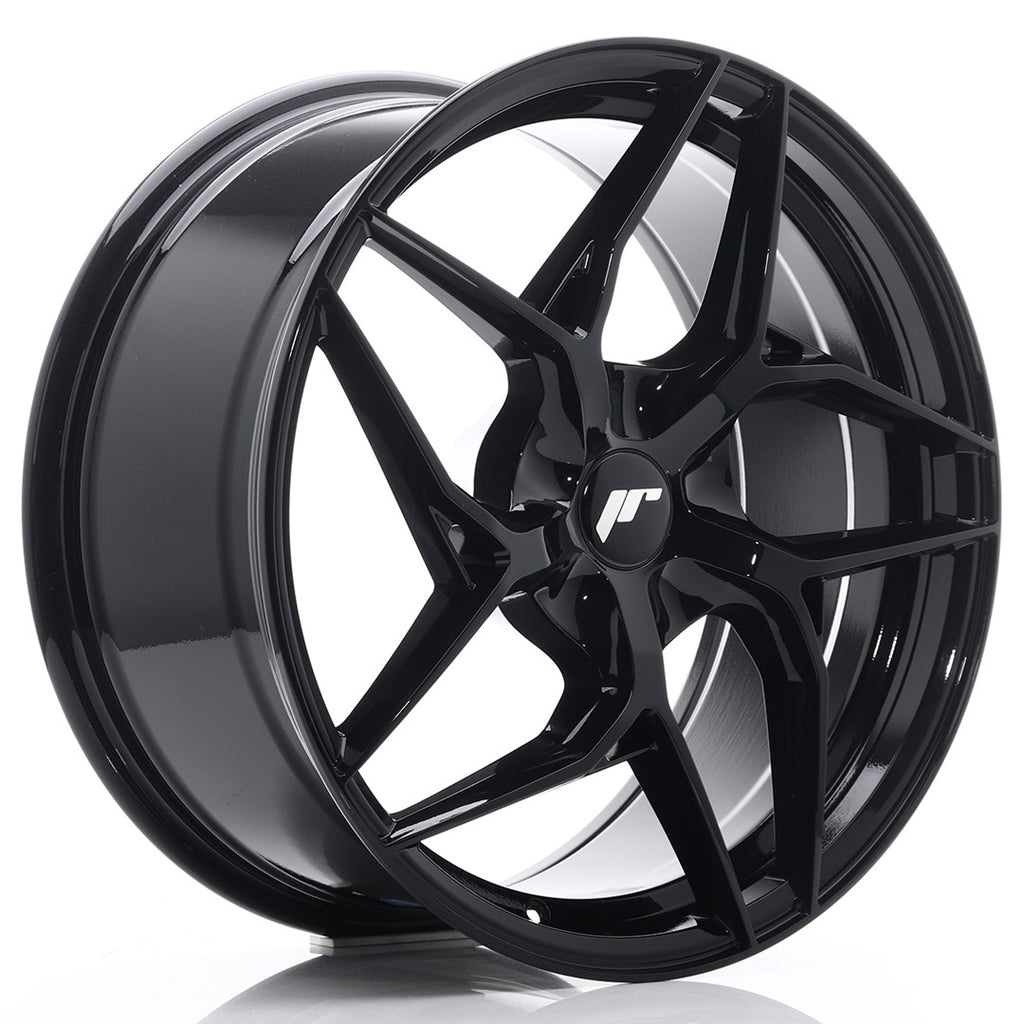 Cerchio in Lega JAPAN RACING JR35 19x8,5 ET20-45 5H con foratura su misura Gloss Black