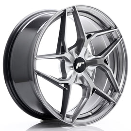 Cerchio in Lega JAPAN RACING JR35 19x8,5 ET20-45 5H con foratura su misura Hyper Black