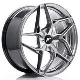 Cerchio in Lega JAPAN RACING JR35 19x8.5 ET20-45 5H con foratura su misura Hyper Black