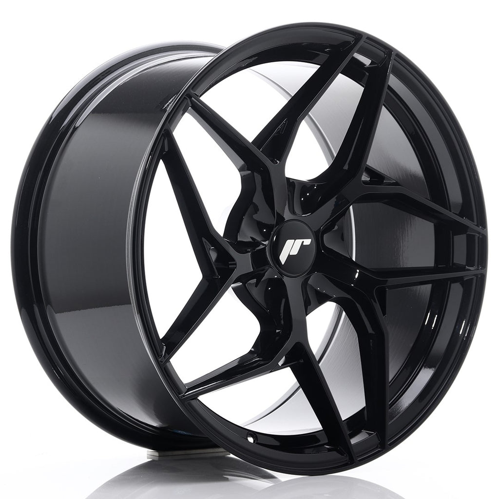 Cerchio in Lega JAPAN RACING JR35 19x9,5 ET20-45 5H con foratura su misura Gloss Black