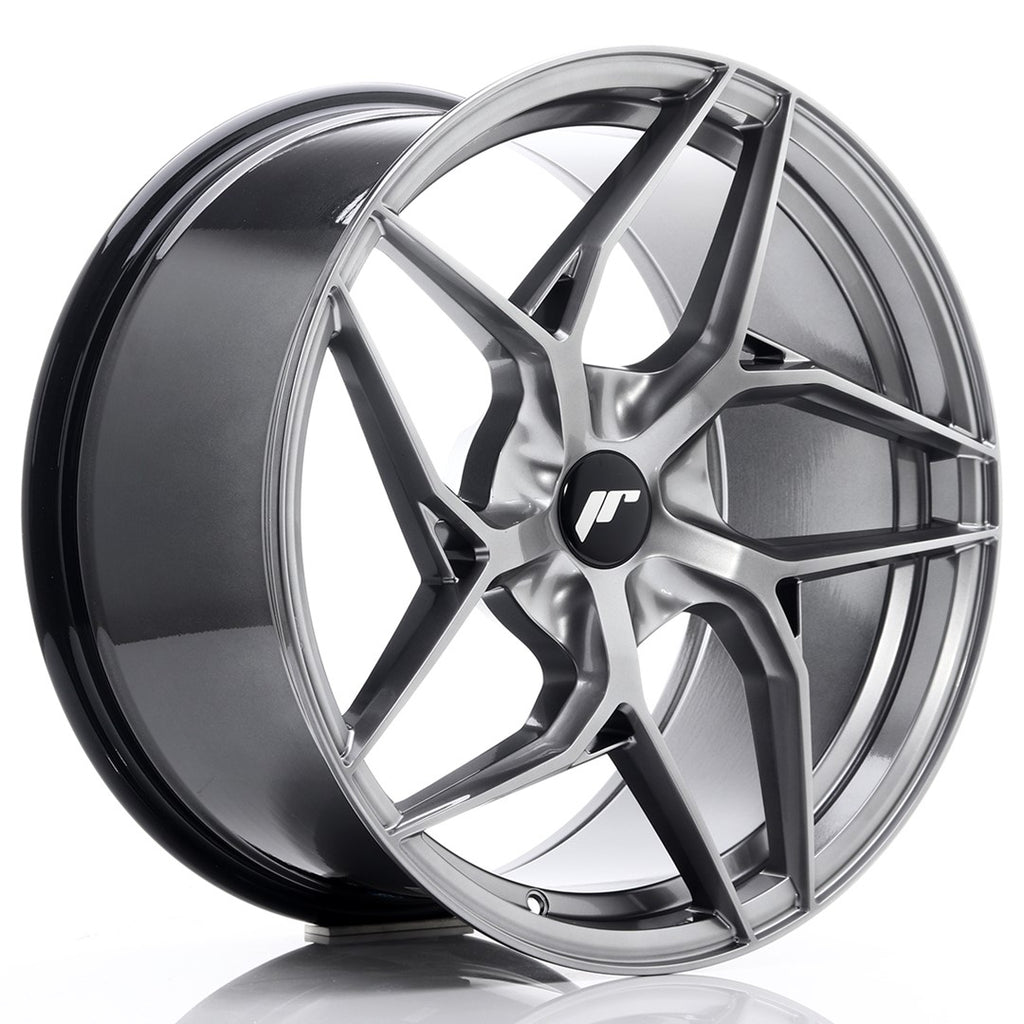 Cerchio in Lega JAPAN RACING JR35 19x9,5 ET20-45 5H con foratura su misura Hyper Black