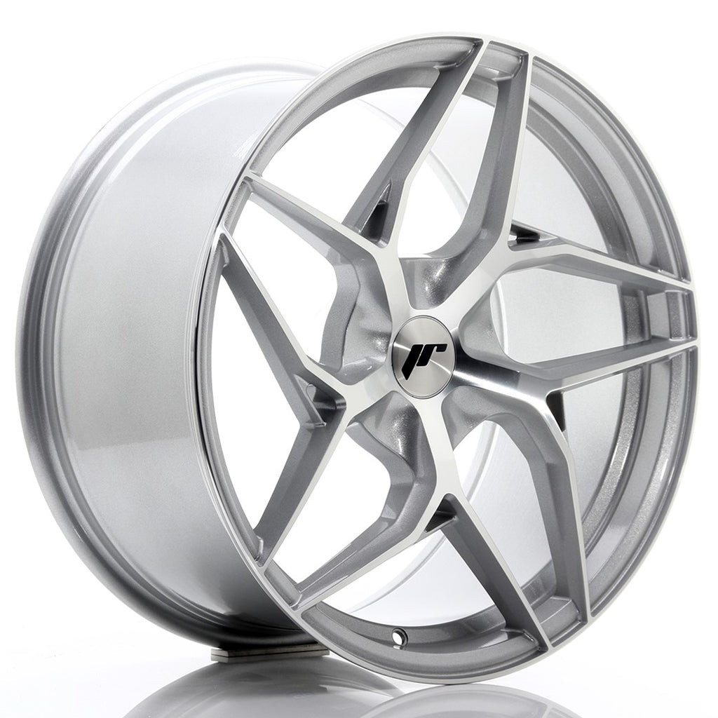 Cerchio in Lega JAPAN RACING JR35 19x9,5 ET20-45 5H con foratura su misura Silver Machined Face